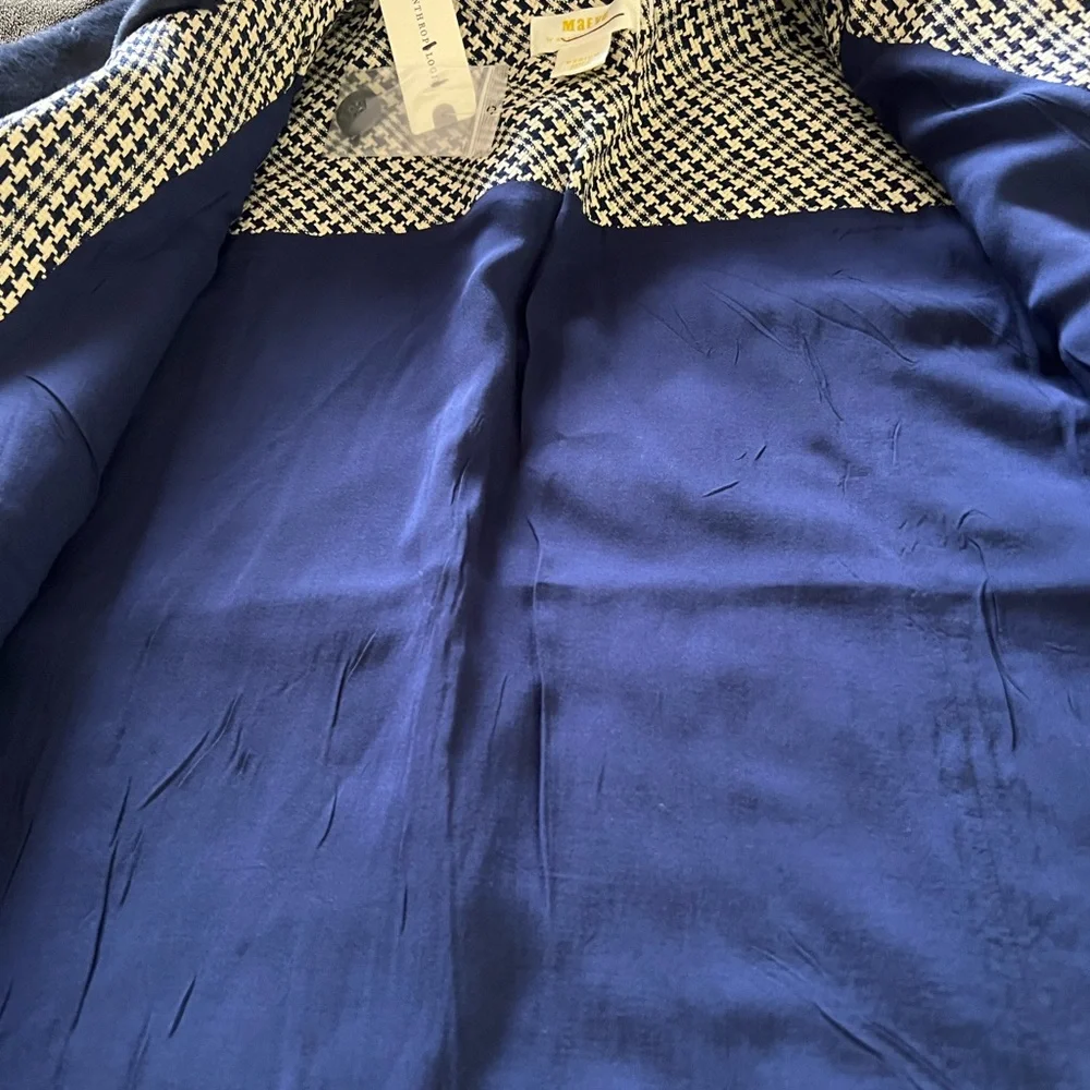 Anthropologie Maeve Tweed Faux Fur-Collar Jacket NWT - Picture 8 of 12